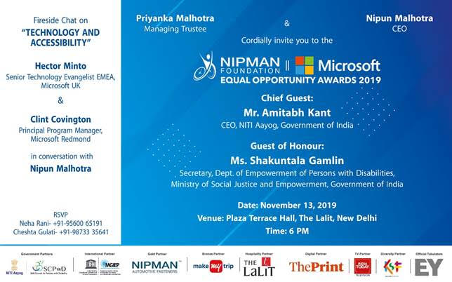 Nipman Foundation - Microsoft Equal Opportunity Awards 2019