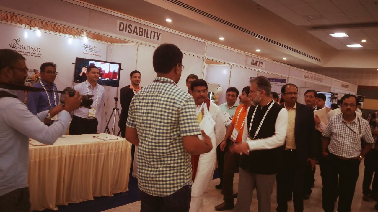 SCPwD participated in Skill Exhibition in Bhubaneshwar, Odisha - 15th to 17th July'18